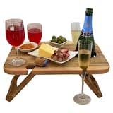 Portable Folding Wine and Champagne Picnic Table