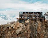 Rifugio Capanna Regina Margherita, the highest-altitude building in Europe, sits on a peak in the Italian Alps as a refuge for mountaineers.