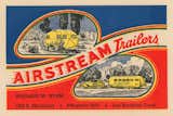 Vintage illustrated advertisement for Airstream trailers