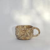 Marbled Cappuccino Cup by Silt Clay