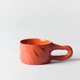 Short Mug in Orange-Red by Jade Paton