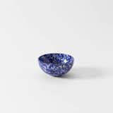 Blue on Cream Splatterware Cereal Bowl