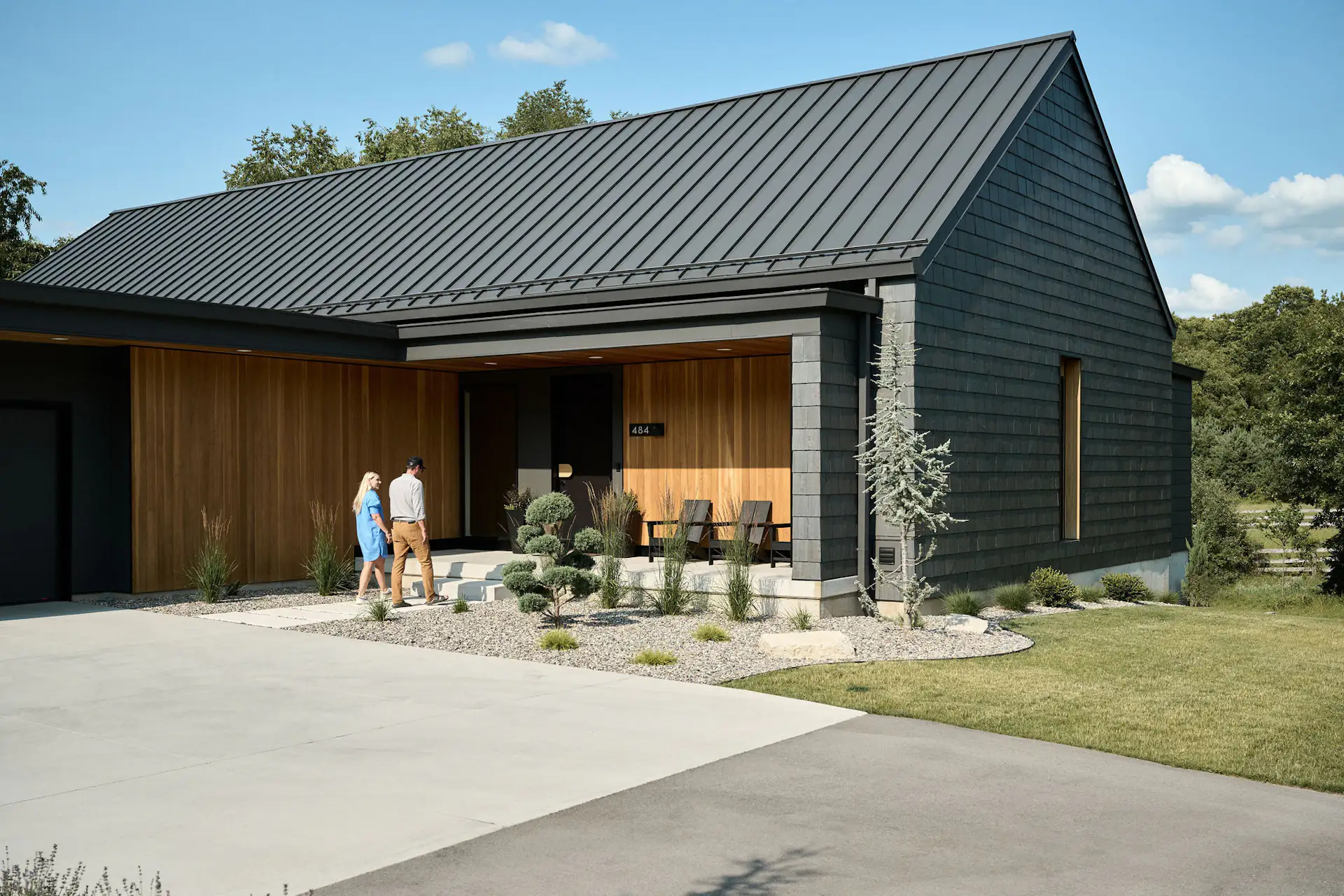 Image showcasing Photo 3 of 10 in Behind This Home’s Private Facade Is an Expansive Wall ...