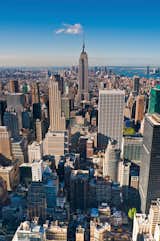 Aerial view of Midtown Manhattan, New York City.