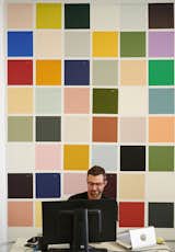 Backdrop initially launched with 50 carefully-curated colors—and have now expanded to a full offering of 74. Removable 12x12 sample swatches can be tested and repositioned on different walls in your space before committing to a color  Photo 9 of 10 in Porsche x Backdrop Is a (Color) Match Made in Heaven