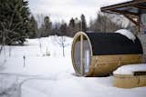In case a cold plunge does not appeal in winter, a deluxe add-on lets you heat the water and use the bath as a hot tub.