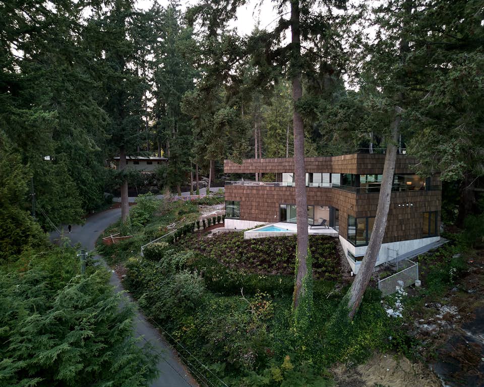 Photo 2 of 9 in In Vancouver, a Spartan Home Wrapped in Cedar Seeks 7M
