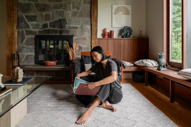 Photo 1 of 4 in I Tried the New Custom Rug Company Ernesta to Cozy Up a ...