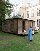 Galerie Patrick Seguin also exhibited one of the world’s first prefab homes: Jean Prouvé’s 6x6 Demountable House.
