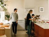 Creative director Ashley Sargent Price updated the kitchen of her family’s Ohio midcentury with Donald Judd–inspired cabinets, Calacatta marble countertops, and terrazzo floor tiles.