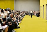 Yellow carpeted runways of Gucci and Bottega
Veneta at 2023 Fall/Winter Milan Fashion
Week,.