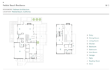 Floor Plan of Pebble Beach Residence by Feldman Architecture