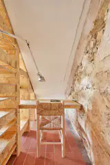 “There’s a little nook behind the stairs. It’s dark and good for editing,” says Kirsten Dirksen.