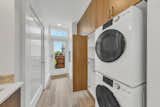 The units come equipped with all-electric kitchen appliances, as well as a washer and dryer.
