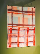 Textiles by Leanne Shapton made to look like blankets for moving furniture might be the best things I saw all week.