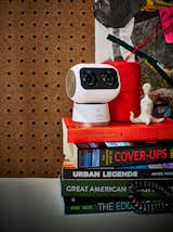 Keep an eye on what’s happening inside the home with this Wall-E-esque security camera. Bonus: If you see something (or someone) suspicious, give a shout. A speaker will let your potential intruder hear you.