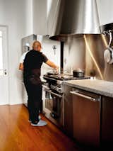 Keith is passionate about cooking, so architect Tommy Haddock designed an industrial-style kitchen to meet his needs.