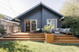 Backyard of craftsman remodel by Weather Architecture
