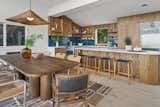 Kitchen of wood-clad Montauk home