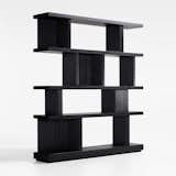  Photo 1 of 1 in Shelter Charcoal Wood Bookcase with Shelves