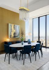 For the new modern Manhattan masterpiece, Residence 56 at 111 West 57th Street, Ligne Roset’s Odessa Oval Dining Table pairs a durable, stylish surface with a slender, dynamic base in order to fit easily into almost any room. &nbsp;