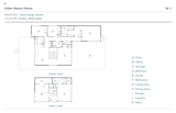 Floor Plan of Alden Mason House by Ueda Design Studio