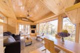 The standard Classic model spanned 288 square feet in size, but could be upgraded to a 396-square-foot home with two bedrooms. The interior walls and ceilings are all paneled in pine, and beveled cedar siding was used for the exterior.