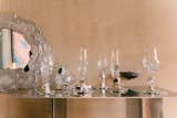 They showed elegantly slumping glassware by Poland’s Szklo Studio.
