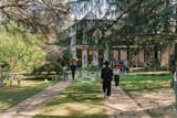 Next stop was across town at the Villa Borsani, where visitors waited in line to enter the limited-capacity house museum.  Photo 17 of 26 in The Best of Milan’s Surreal Exhibition of New Designers, According to Dwell’s Editor-in-Chief