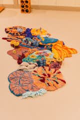 This rug by student Viviana Losacco, a mix of tufted textiles and crocheted pieces, emulates the vibrant colors and textures of a healthy coral reef.  Photo 22 of 27 in Everything Dwell’s Design News Editor Saw at Salone del Mobile in One Day and Seven Miles