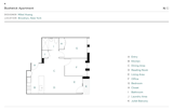 Floor Plan of Mikei Huang’s Bushwick Apartment