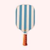 Bar Harbor Pickleball Paddle by Tangerine with thick cyan and white stripes
