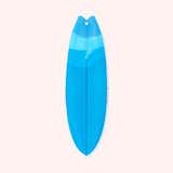 Neon blue 5'1" Twinsman (AP) surfboard by Album Surf
