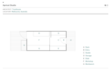 Floor Plan of Apricot Studio by Trouthouse