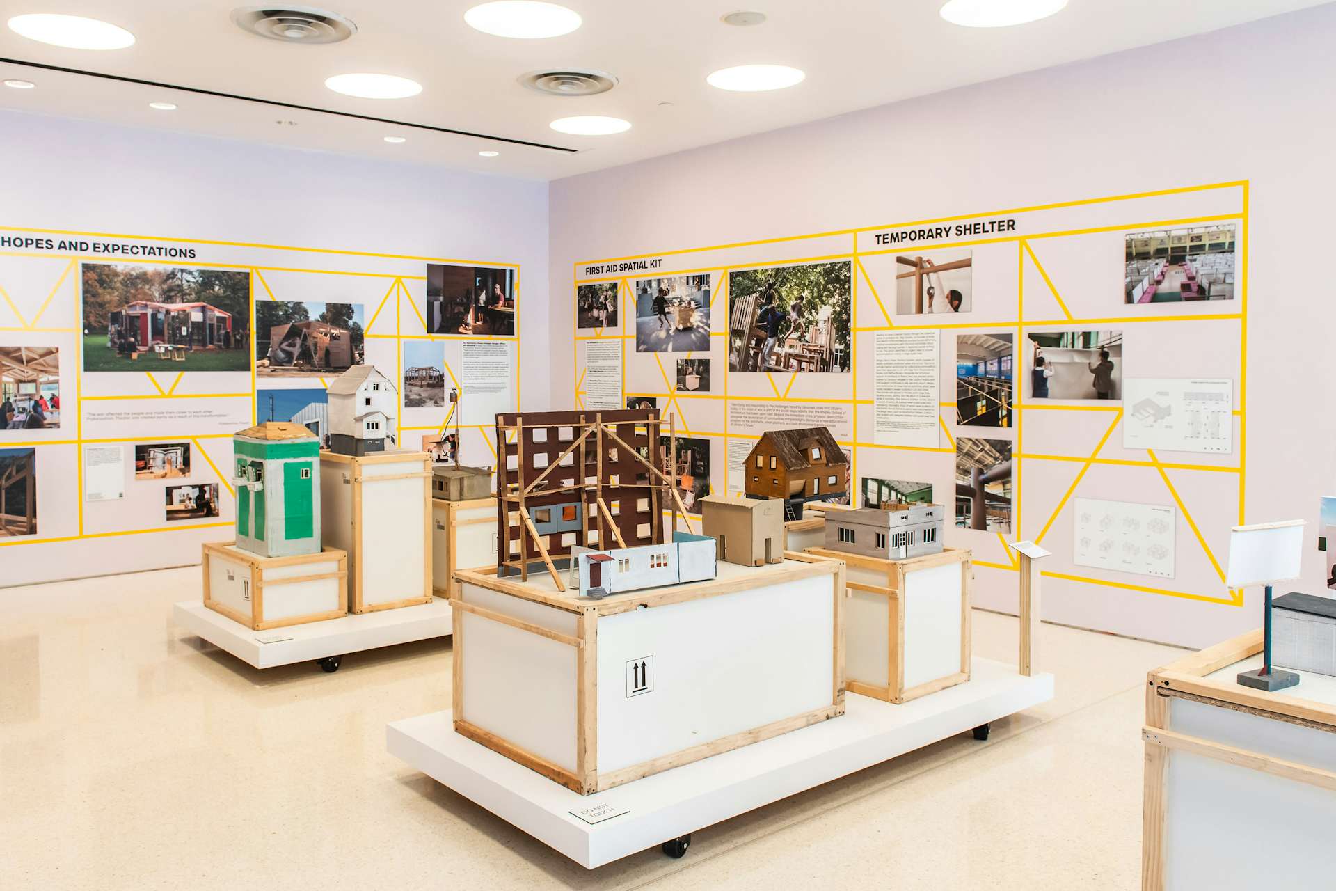 The "Constructing Hope: Ukraine" exhibition at New York’s Center for Architecture.