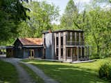 The other structures in Snow, both of which Bob overhauled, are a small cabin with a kitchenette, sitting area, and sleeping loft and the “clubhouse,” an old farmhouse with a 1980s extension.