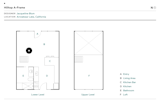 The floor plan remains the same as when the A-frame was built in 1955. The lofted bedroom leaves little light for the bathroom and kitchen area beneath, but the couple found themselves embracing low lighting. "It’s almost as if the entire place, at certain times of the day, is lit by candles," says Blum. "It just has that type of mood."