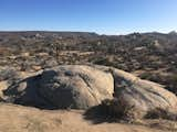 A boulder that will soon become a hot tub.&nbsp; 