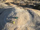 Marking out the shape of the hot tub before getting into the drilling and such.