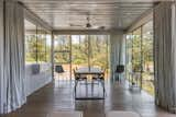 The bright and airy dining area sits steps from the kitchen and living room.