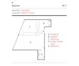 Floor plan of Studiolo by Hanghar