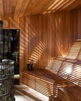 The spa includes two dry saunas and one steam sauna.