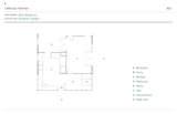 Floor Plan of Little Sur Kitchen by Dyer Studio Inc.  Photo 16 of 16 in Budget Breakdown: A Designer Embraces the Hippie Vibes in Her Portland Kitchen for $45K