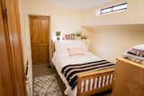Two bedrooms are located on each level of the houseboat.