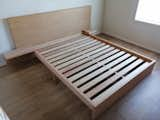 Yung also made a custom platform bed for one of the other bedrooms in the home.