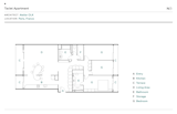 Floor Plan of Taclet Apartment by Atelier OLK