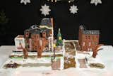 "A Corner of Boston's Mall of America" by Leonardi Aray Architects—made using gingerbread, fondant, gelatin sheets, pretzel rods, and gum drops—was among the winning 2024 entries of the Boston Society for Architecture’s annual Gingerbread Design Competition & Exhibition. 