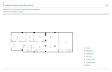 Floor Plan of El Cabanyal Apartment Renovation by Fernando Vegas and Camila Mileto