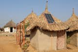 Bamboo homes, made from prefabricated panels such as these, can be constructed in just a few hours. 