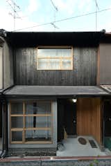 The home’s exterior is clad in charred cedar.